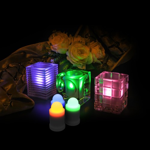 12U Rechargeable Candle tealight with charging base